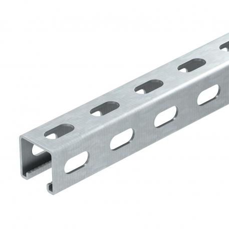MS4141 mounting rail, slot width 22 mm, FT, side perforation 6000 | 41 | 41 | 2.5 | Hot-dip galvanised