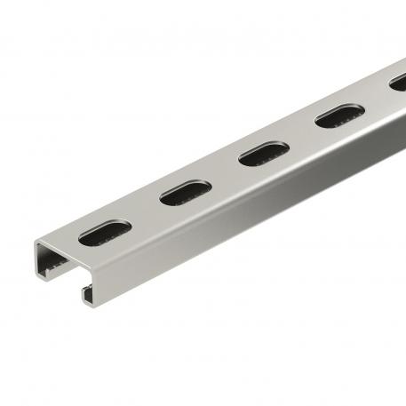 MS4121 mounting rail, slot 22 mm, A2, perforated 3000 | 41 | 21 | 2 | Bright, treated