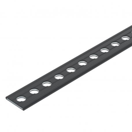 Perforated steel strap, plastic-coated 15 | 18,5 x 2 | 6.5 | Black