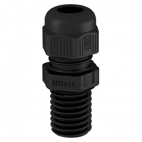 Cable gland, long metric thread, black  |  | M16 x 1,5 | no | Black