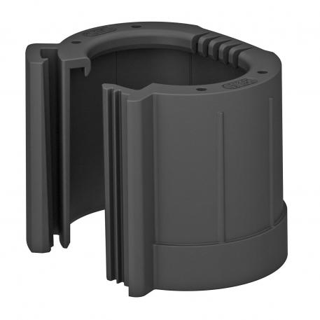 Pipe end cap, splittable, metric, black M50