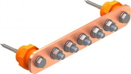 Equipotential busbar BigBar for industrial applications 343.5 | 40 | 5 | 8 | 