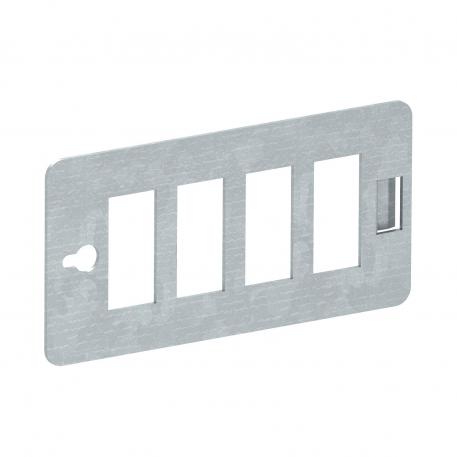 CP support plate for 4 snap-in plug connectors, 3-pole 