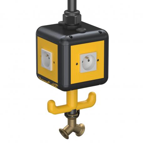 HoverCube VH-4, 4x earthing pin socket, with compressed air connection