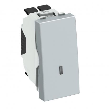 Changeover switch with LED element, 1/2 module 