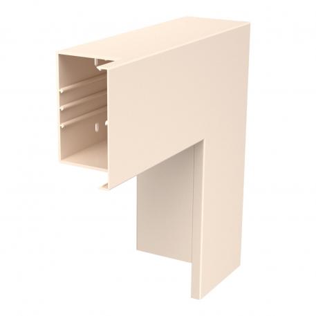 Flat angle, trunking type WDK 100130  |  | Cream; RAL 9001