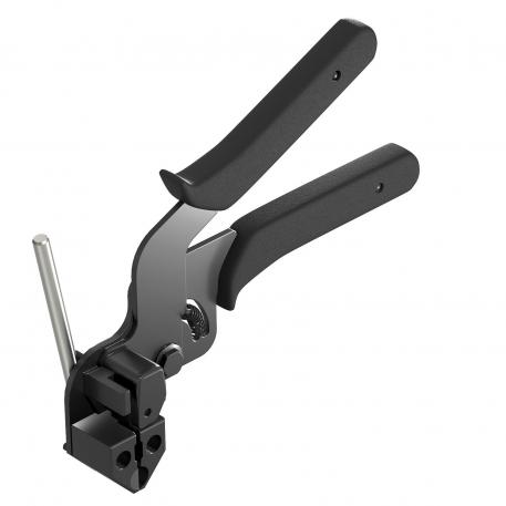 Pliers for metal strip clips 