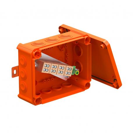 FireBox T160 sa utičnim zaptivkama, duple stezaljke 176x135x67 | 12 | IP66 | 7 x M25 5 x M32 | pastelno narandžasta; RAL 2003