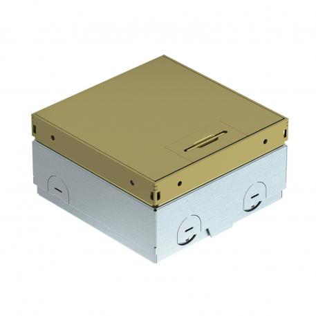 Podna kutija UDHOME-ONE, bez upuštenja za podnu oblogu s BS priključnicom, mjed