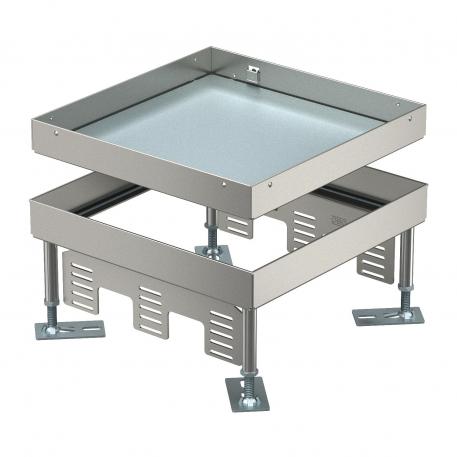 Height-adjustable cassette for inspection opening, RKN, stainless steel 110 | 155 | 25 | 110 | No cable outlet | 9