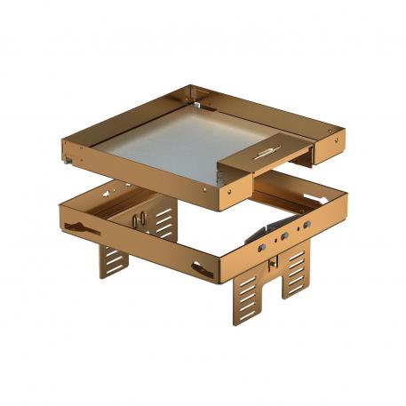 Height-adjustable cassette with cord outlet, RKSNUZD3, brass 110 | 95 | 25 | 4